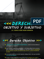 Derecho Objetivo y Subjetivo