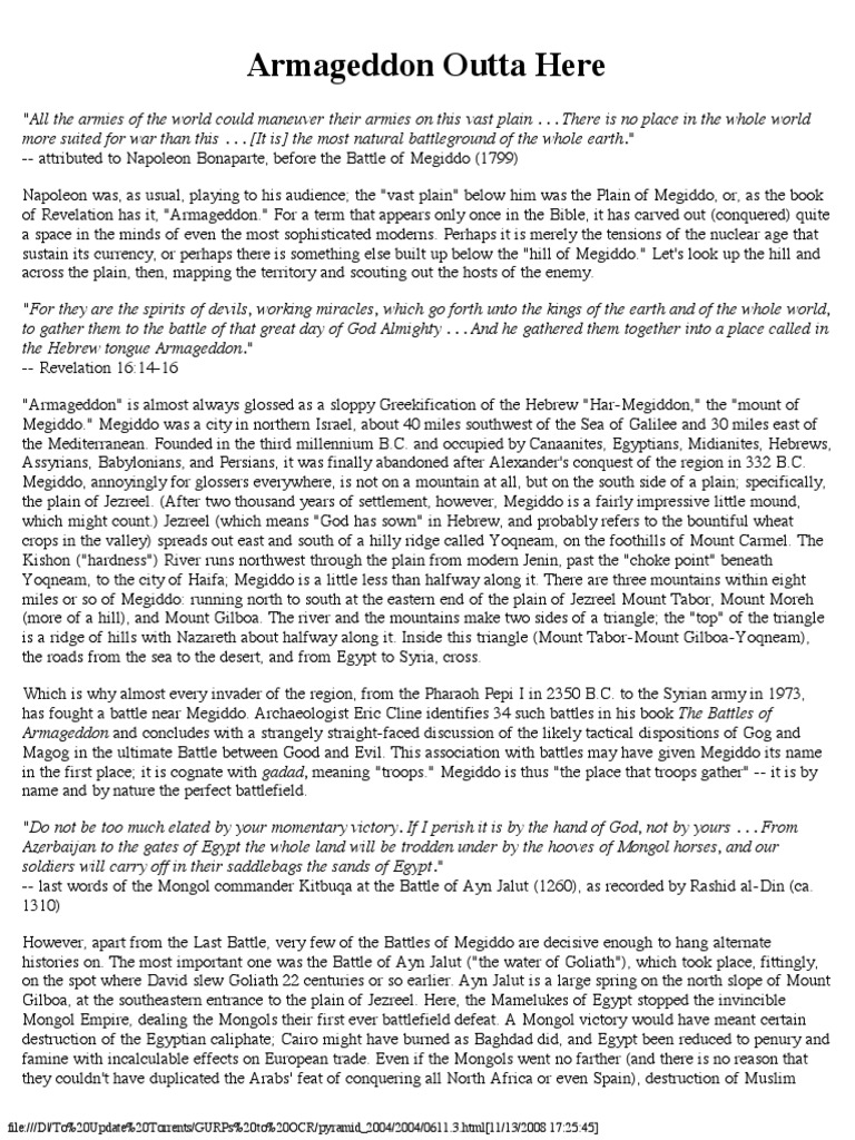 Armageddon Outta Here Pdf Armageddon