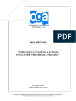 OGA-GEC-028 Politica Transicion 17025 2017