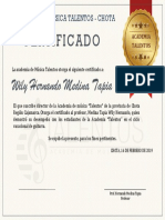 CERTIFICADO