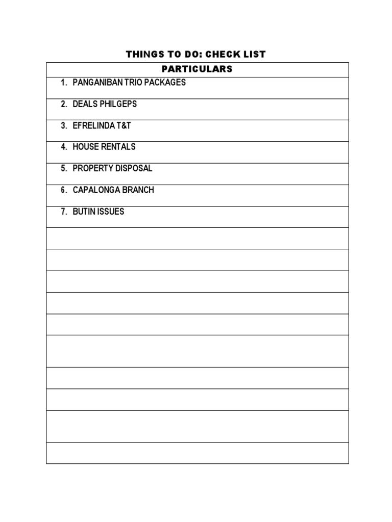 Essential Checklist for Property Deals | PDF