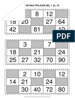 Tablas de Multiplicar Del 1 Al 10