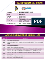 Pemurnian Mesyuarat Kurikulum Bil1 2019