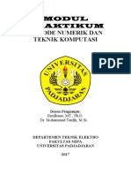 Modul Praktikum Metode Numerik Dan Teknik Komputasi PDF