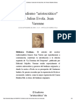 El Budismo "Aristocrático" de Julius Evola. Jean Varenne - Biblioteca Evoliana