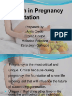 Nutrition in Pregnancy and Lactation