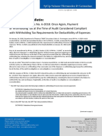 Revenue Regulations No. 6-2018: Payment of Withholding Tax at Audit Compliant