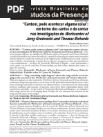 “Cantem, pode acontecer alguma coisa”