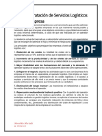 La Subcontratación de Servicios Logísticos Por Una Empresa