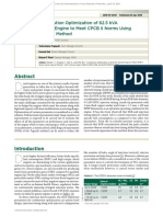 Combustion Optimization of 62.5 kVA Genset Engine To Meet CPCB II Norms Using Taguchi Method