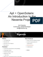 Apt + Opensolaris: An Introduction To The Nexenta Project: Anil Gulecha Community Leader/Developer