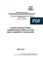 Recopilacion de Temas Fundamentales Sobre Cultura Maya.