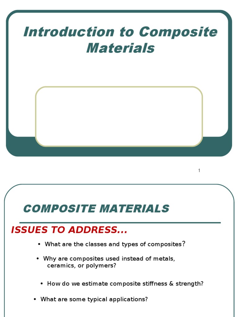Composites Introduction | PDF | Composite Material | Fiberglass