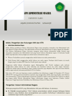 Hukum Administrasi Negara: Disusun Oleh: Sajar Yohandi Putra (17210049)