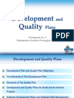 Development and Quality Plan