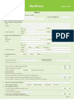 Mediprime: Claim Form