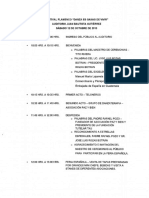 Programacion Del Festival Flamenco de Danzaterapia en Guatemala Que Pudo Reunir A Las Entidades en Favor de La Discapacidad Del Pais en Octubre 2013