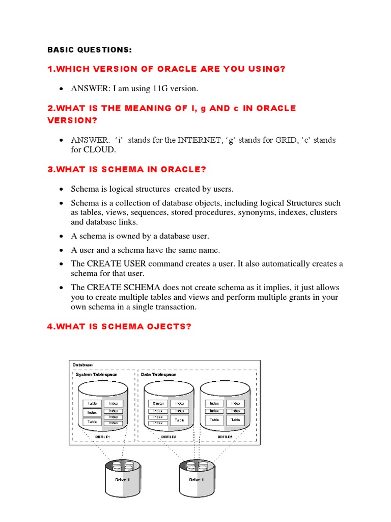 1.which Version of Oracle Are You Using?: Basic Questions | PDF ...