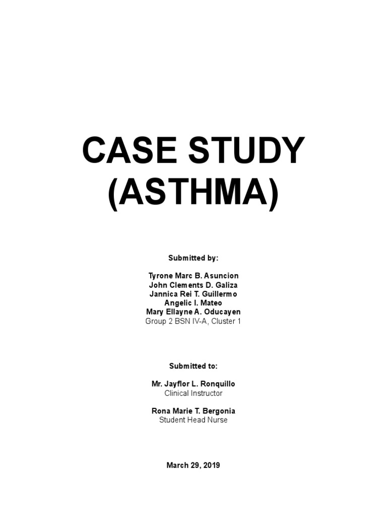 asthma patient case study ppt