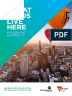 WCA World Championship 2019 - Melbourne, Australia Public Application PDF