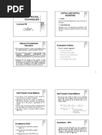 4 - Project Appraisal Techniques