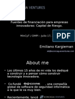 EK - OMPI-MinCyT - Julio 08 - Fuentes de financiacion para PyMES tecnologicas - Venture Capital
