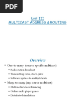 Unit III Multicast Address & Routing