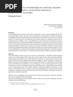 Desarrollo de la metodología en ciencias sociales en América Latina