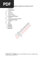 Theories & Models of Communication