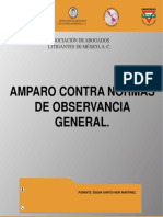 Amparo Contra Normas de Observancia General Asociacion de Abogados Litigantes