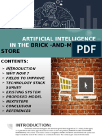 Artificial Intelligence in The: Brick - And-Mortar Store