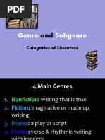 Genre Subgenre: Categories of Literature