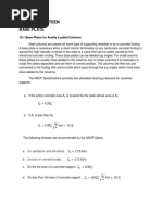 Chapter Nineteen Base Plate: 19.1 Base Plates For Axially Loaded Columns