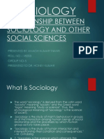 Relationship between Sociology and other Social Sciences