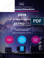 AstroEDU Conf 2019 1st Circular