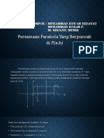 Persamaan Parabola Yang Berpuncak Di P (A, B) : Nama Kelompok: Muhammad Rus'An Hidayat Muhammad Rozan F. M. Sirojul Munir