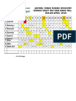 JADWAL DINAS RUANG BOUGENVILLE RUMAH SAKIT IBU DAN ANAK PALARAYA BULAN APRIL 2018