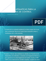 BASES MATEMATICAS PARA LA INGENIERIA DE CONTROL Romario Reyes Lorenzo