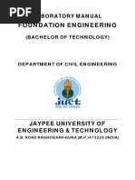 Foundation Engg Lab Mannual PDF