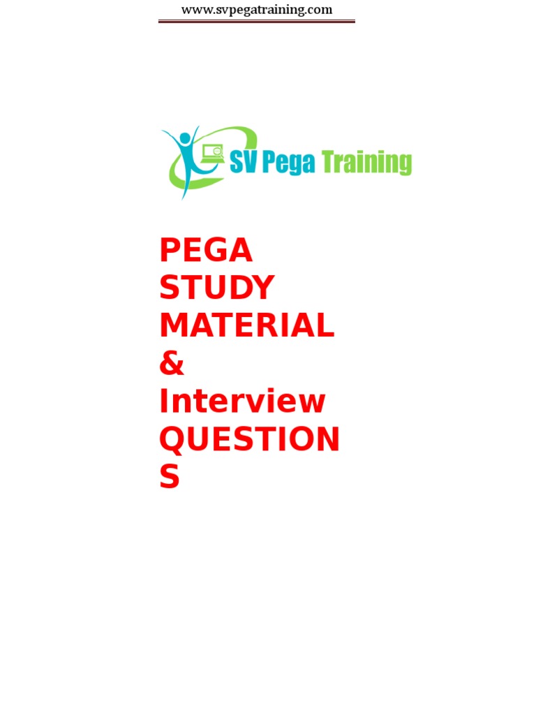 Pega Study Tutorial Interview Questions | PDF | Business Process ...