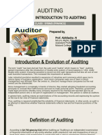 Auditing: Chapter 1: Introduction To Auditing