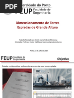 Dimensionamento de Torres Espiadas de Grande Altura