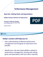 Penn State Performance Management: Step One Setting Goals and Expectations