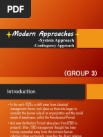 Modern Approaches: - System Approach