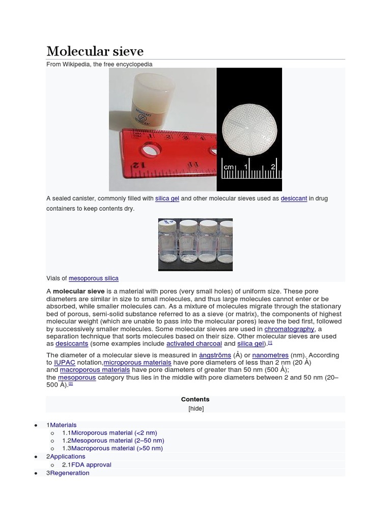 Molecular Sieve Pdf | Basf 4A Sieve – QOFPFT