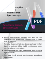 Atomic Absorption and Fluorescence Spectroscopy: Perez, Dianne Kristine A. BS Chemistry 2301
