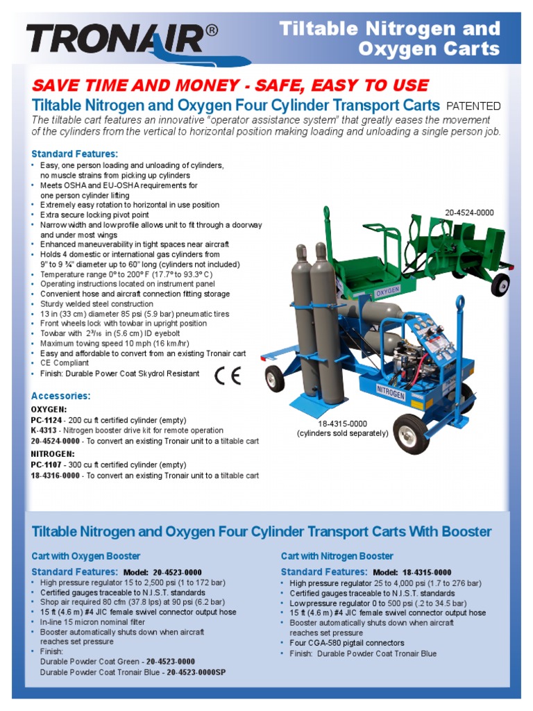 Aircraft Cylinder Transport Carts | PDF | Gases | Vehicles