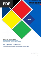 Programas de Estudio-Secundaria-2019