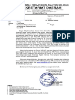 Surat Sekda Pelaporan Pemantauan Dan Evaluasi Dok RAD AMPL