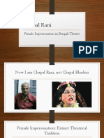 Chapal Rani: Female Impersonation in Bengali Theatre